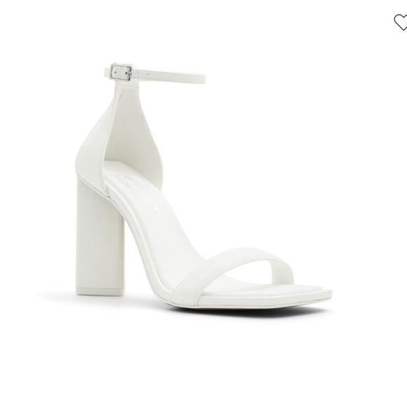 Call it spring white strap heels with clear toe strap size 8 - Picture 4 of 4